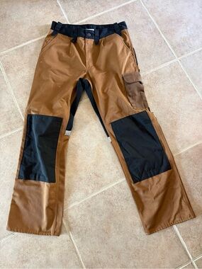European work trousers work zone by Engel brown and black C52-35 inch waist